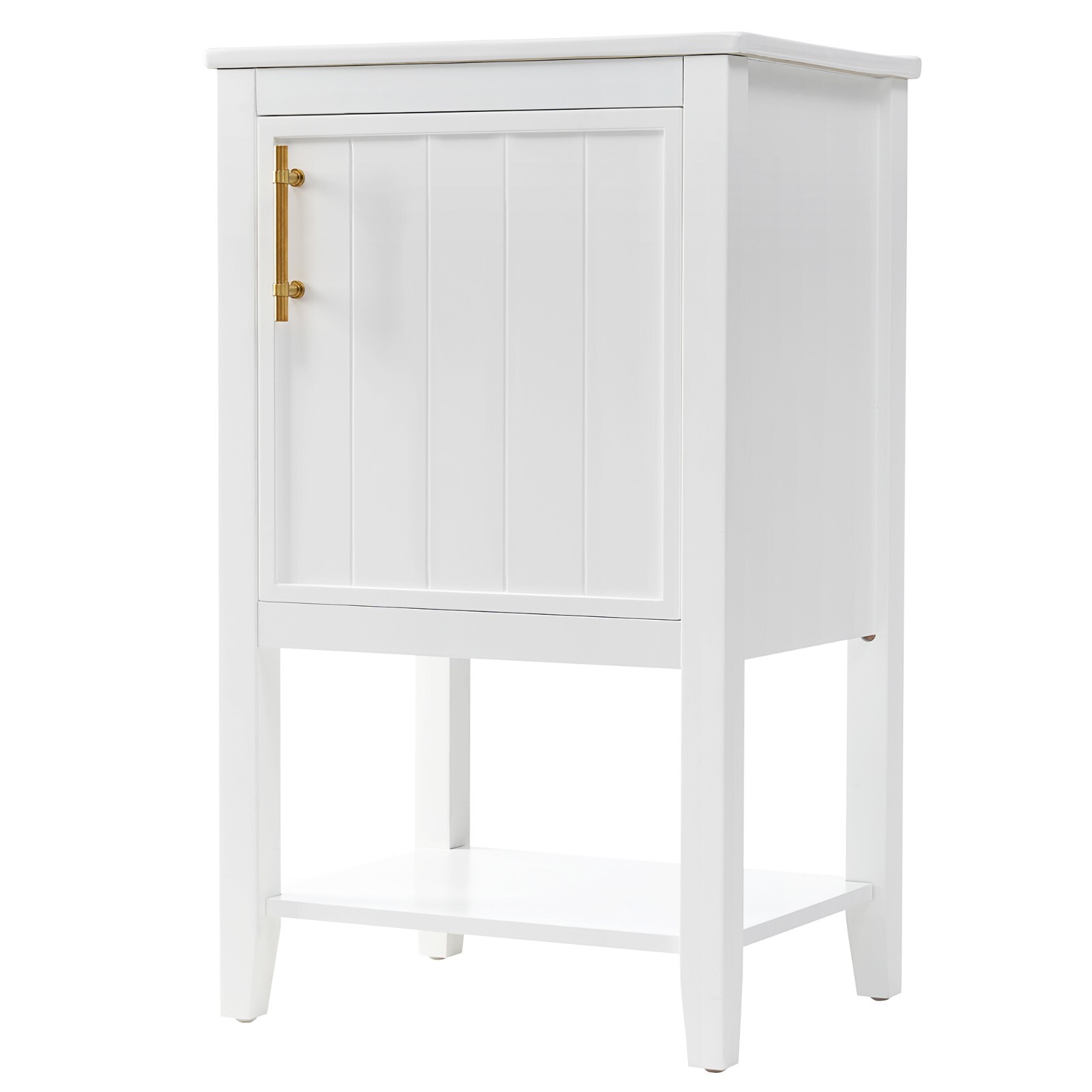 20″ Bathroom Vanity with Sink Door Open Shelf Rack Freestanding Storage Cabinet
