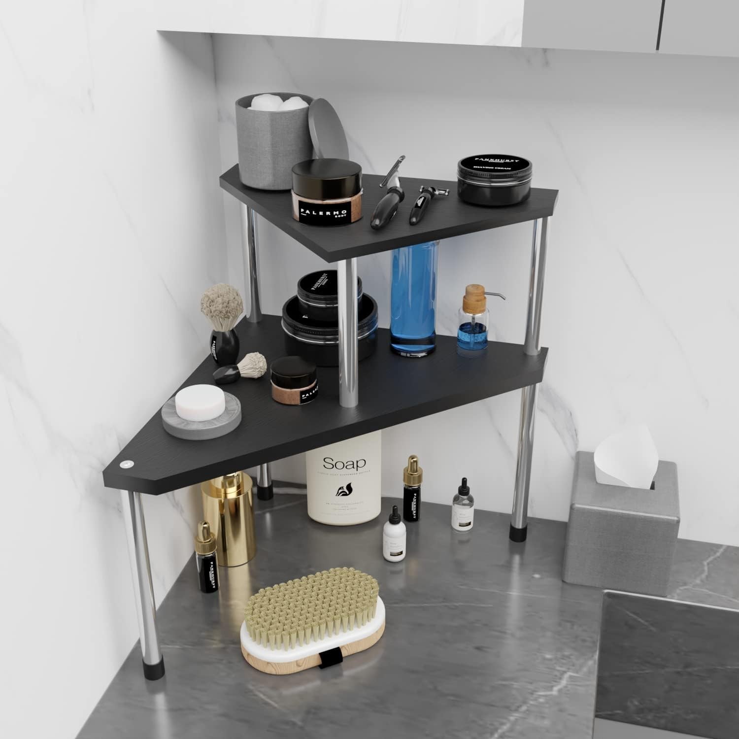 Bathroom Counter Organizer Over Sink for Toiletries, Makeup, Kitchen Countert…