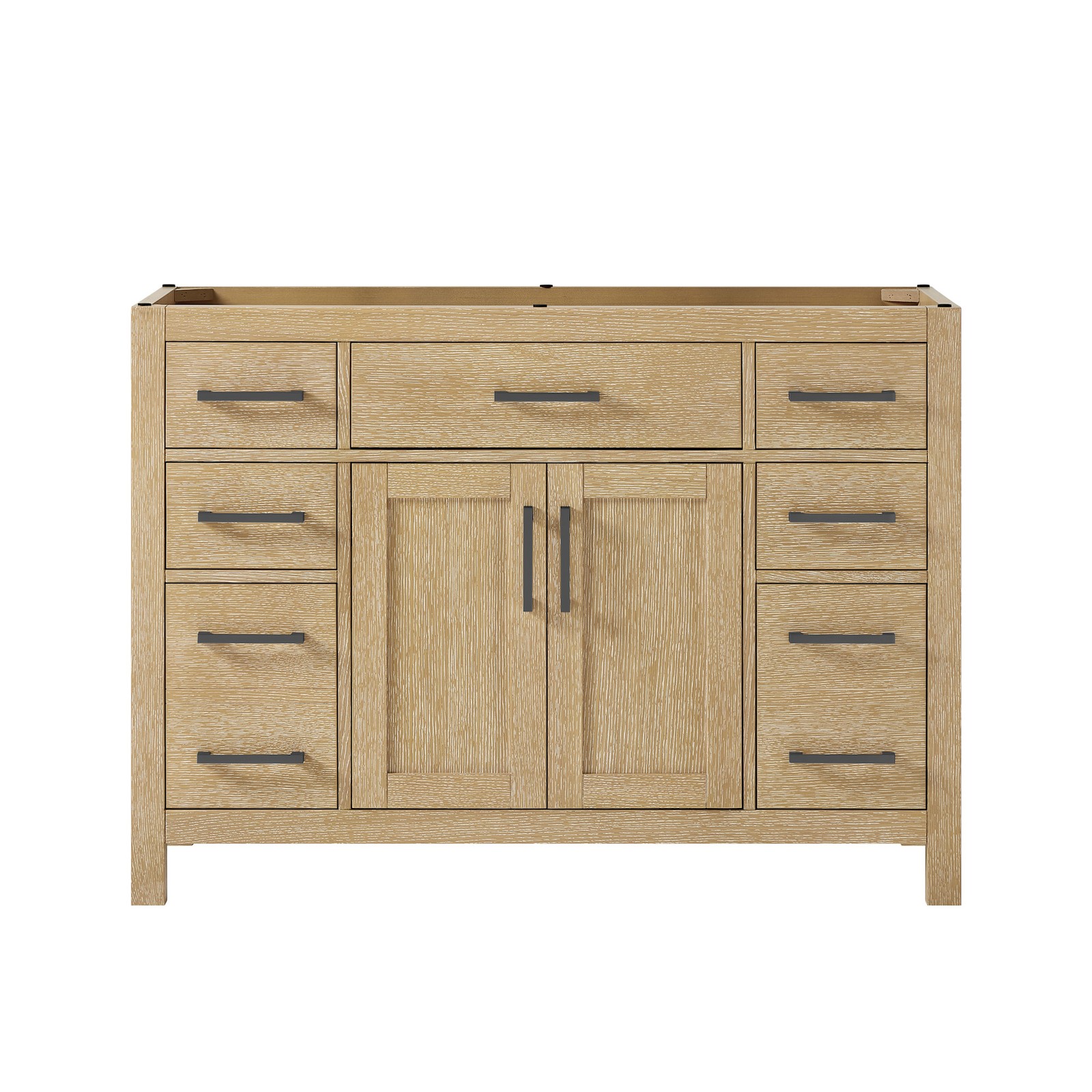Wyndham Collection WCG242448S-CX-MXX Beckett 48″ Single – White / Brushed Nickel