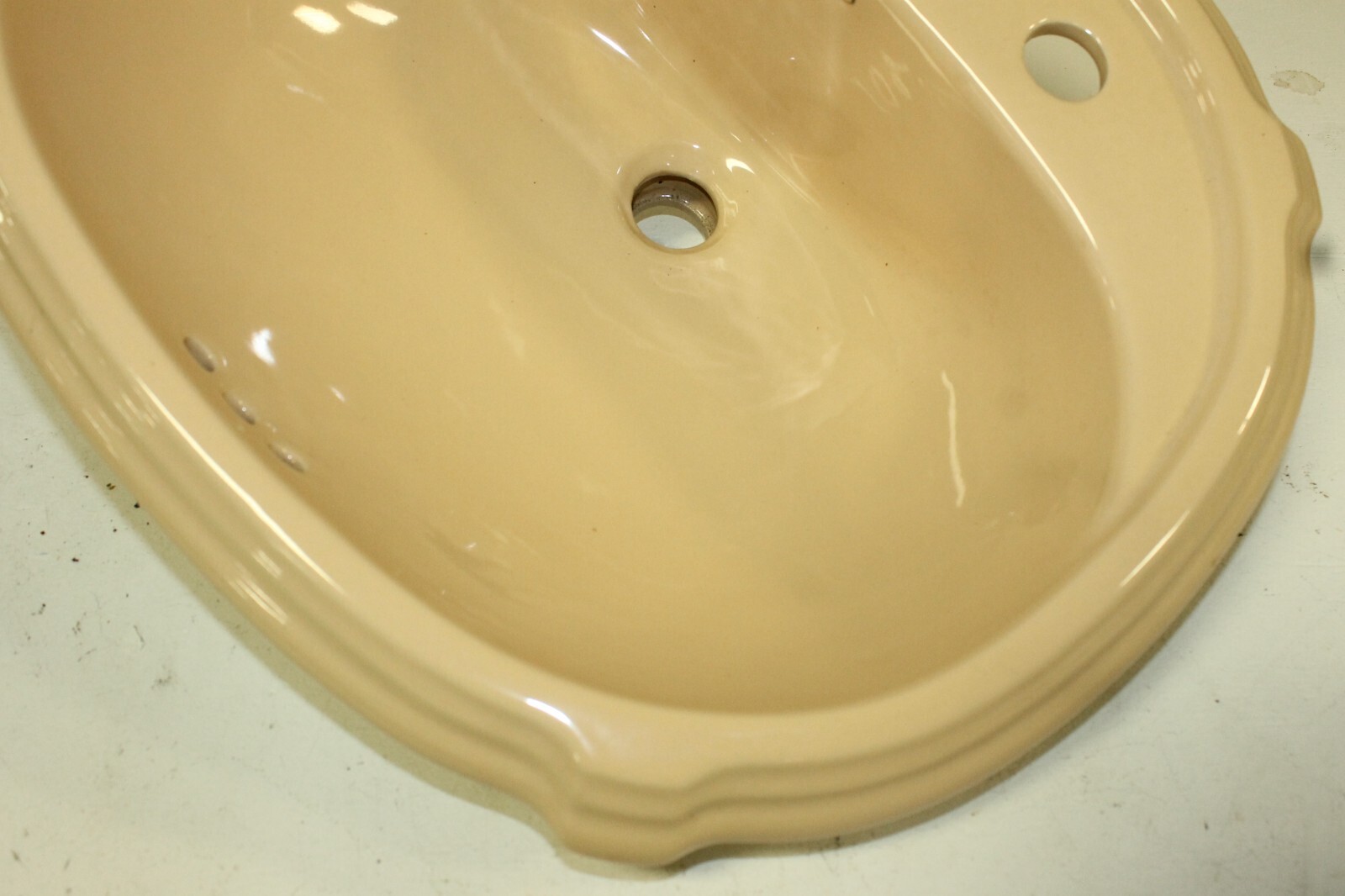 Kohler K-2189-8-98 Portrait Self-Rimming Bathroom Sink, Chamois