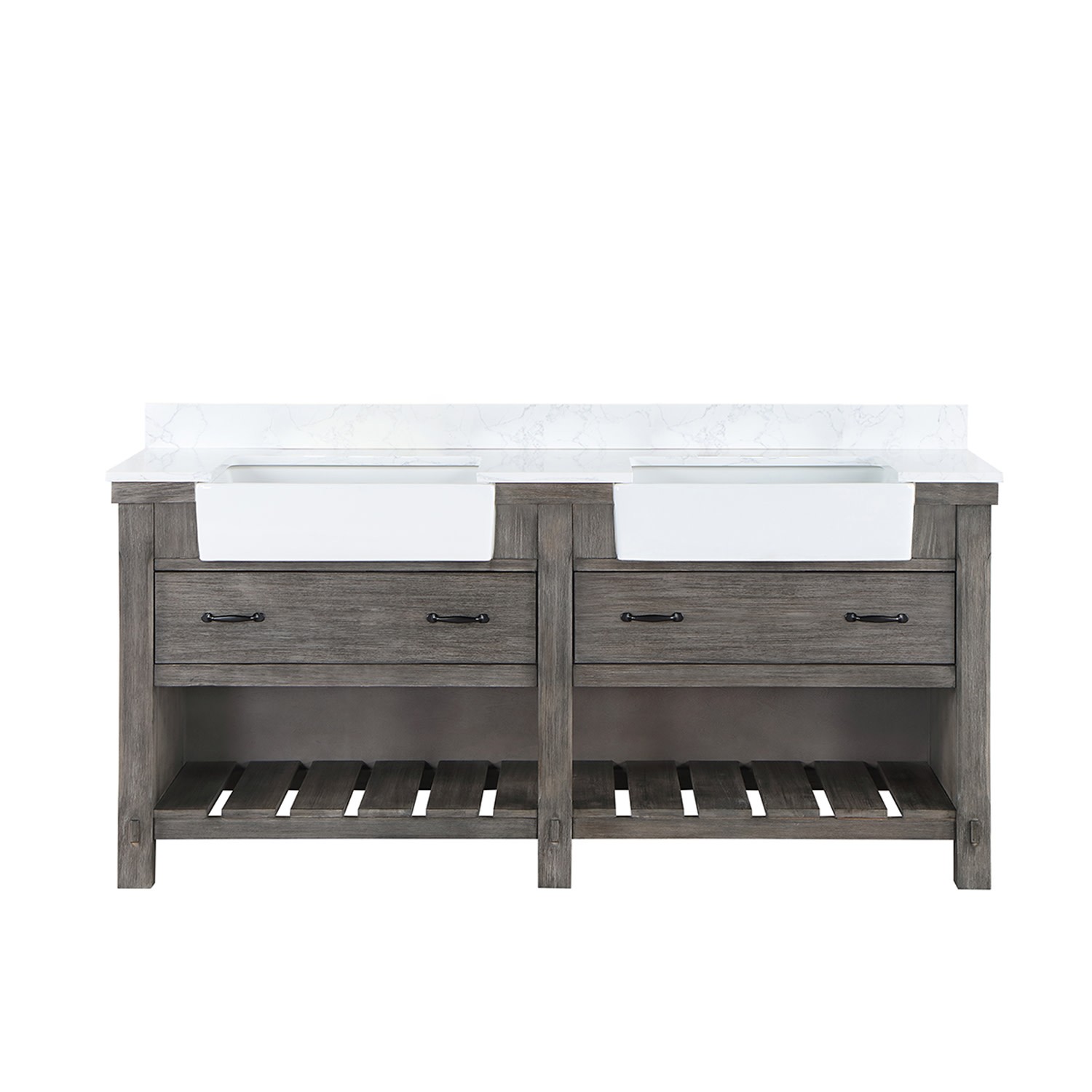 Miseno MV-NM-701672 Villareal 72″ – Weathered Pine / White