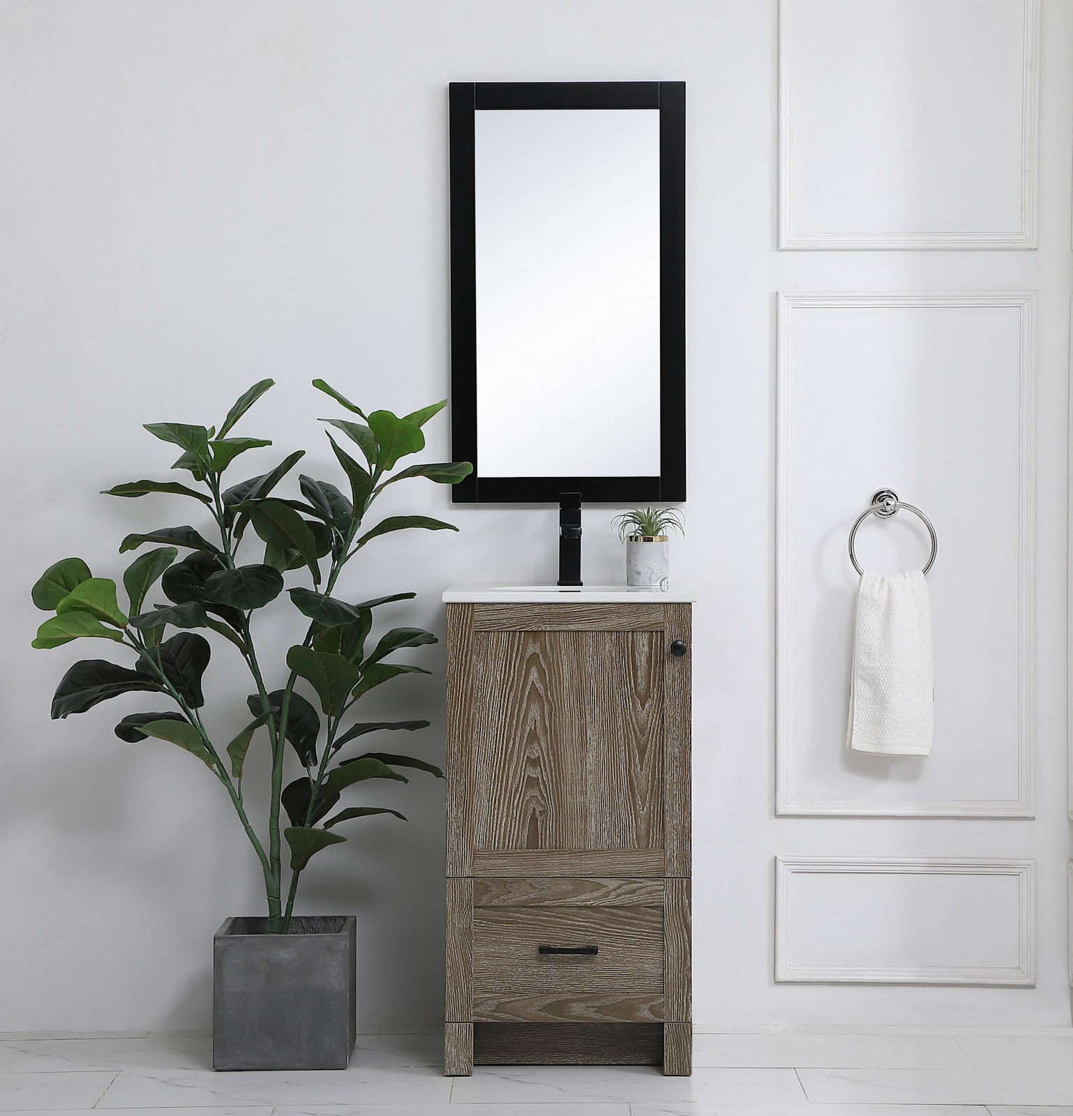 Elegant Lighting VF2818 Soma 18″ – Mango Wood