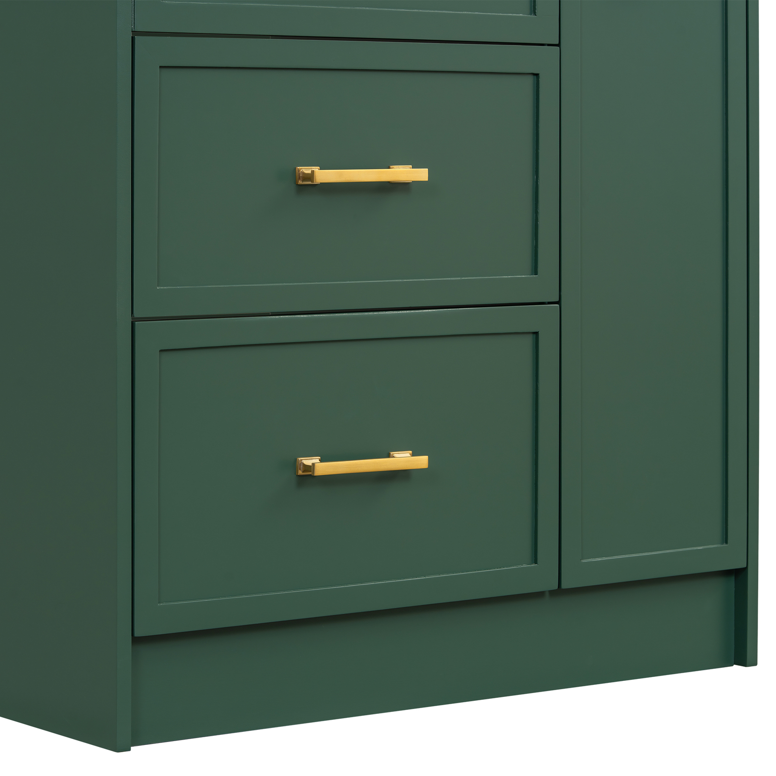 30″ Bathroom Vanity Set Floor Standing Bathroom Storage Cabinet w/Three Drawers