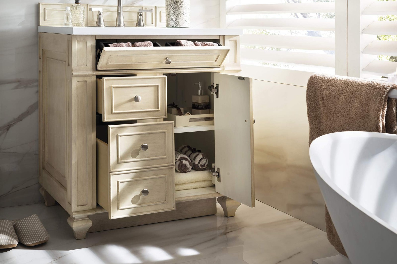 James Martin Vanities 157-V30-WW-3WZ Bristol 30″ Vanity Set*NEW*