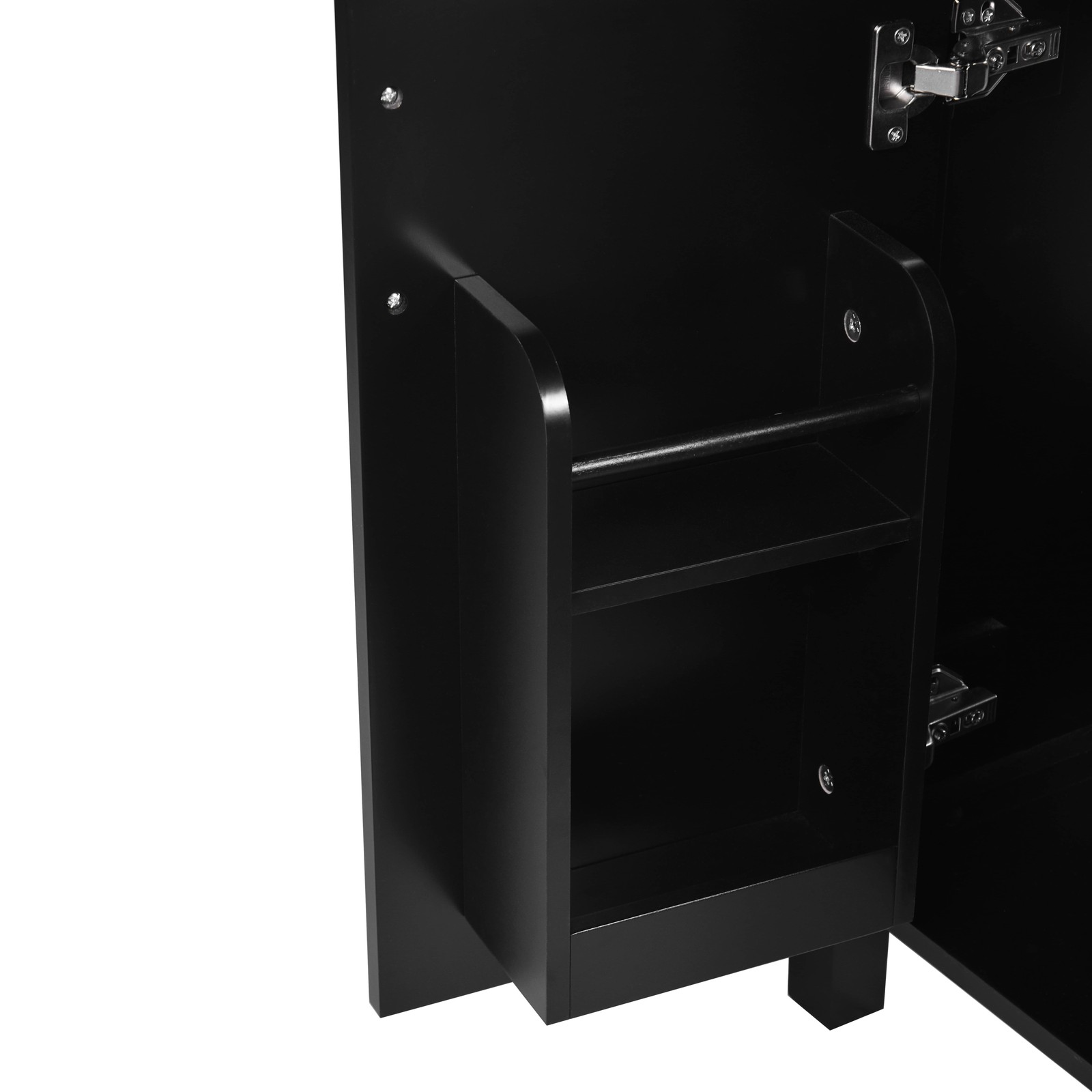 24″ Bathroom Vanity with Ceramic Sink, Modern Storage Cabinet w/Soft Close Door