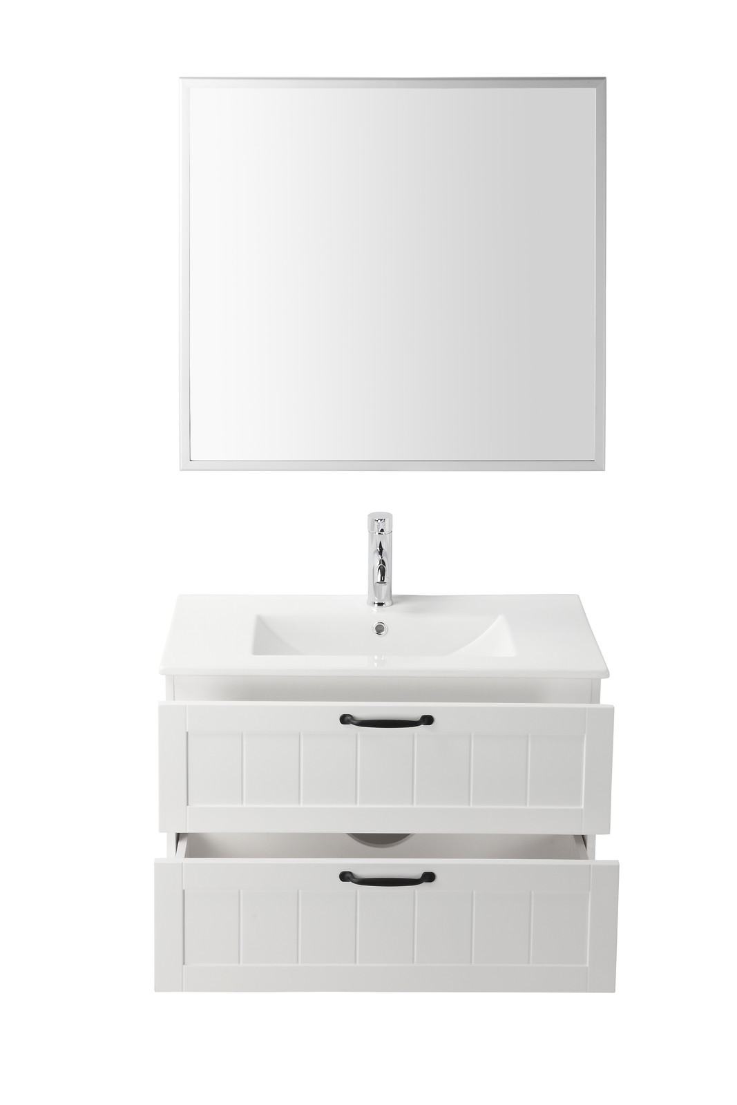 31.5″ Bathroom Vanity Cabinet with Sink Combo, Wall Mounted Floating Cabinet
