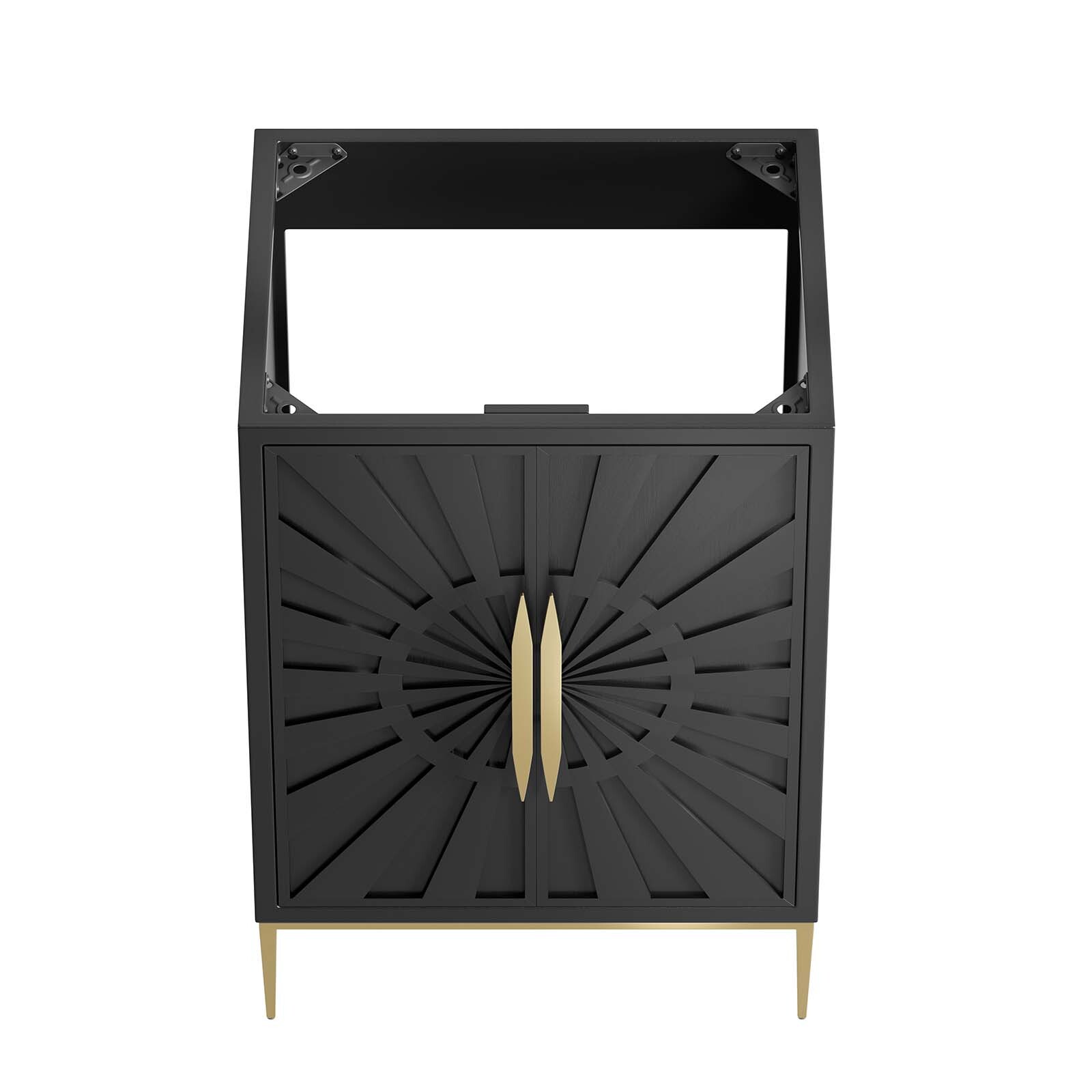 Modway Awaken 24″ Bathroom Vanity Cabinet in Black – Sink Basin Not Included