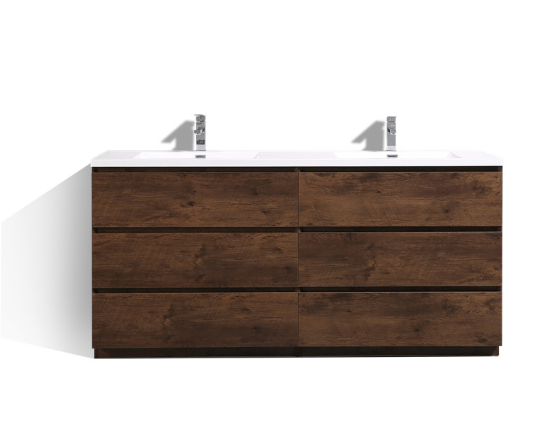 ANGELES 84″ FREESTANDING BATH VANITY WITH DOUBLE REINFORCED ACRYLIC SINKS