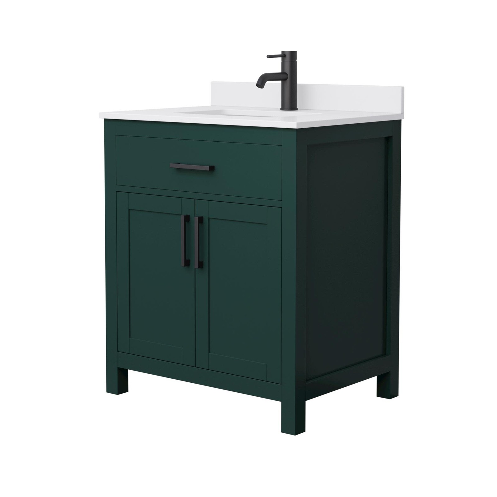 Wyndham Collection WCG242430S-UNSMXX Beckett 30″ – Dark Gray / Carrara Cultured