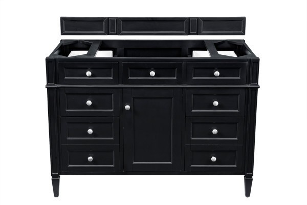 48″ James Martin Brittany 650-V48-BKO-3CSP Vanity Cabinet Charcoal Soapstone Top
