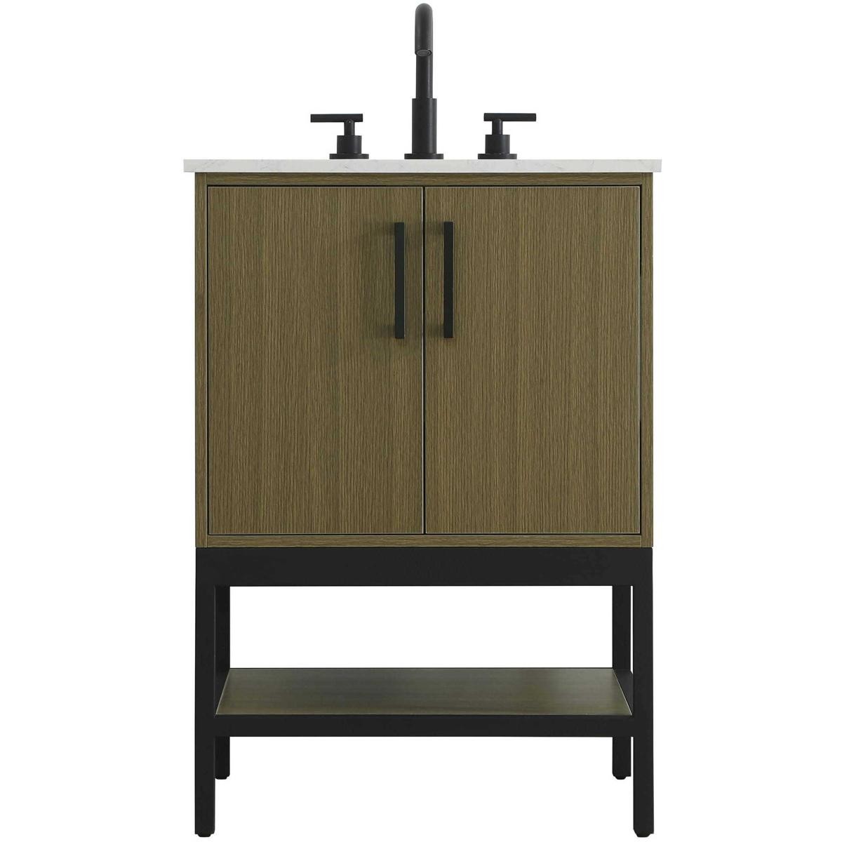 Elegant Lighting VF60724MCB Lennox Vanity Chestnut Brown