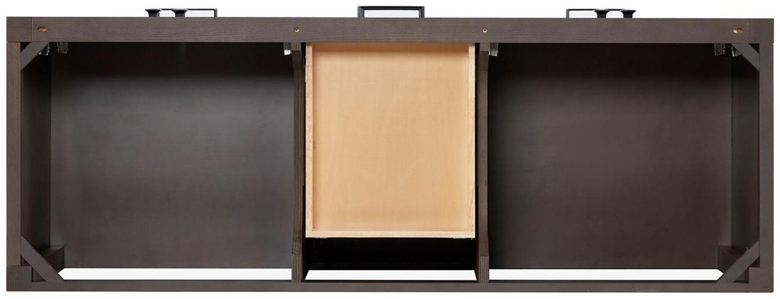 Ariel A060D-BC Cambridge 60″ Double – Brown Oak / Satin Brass Hardware