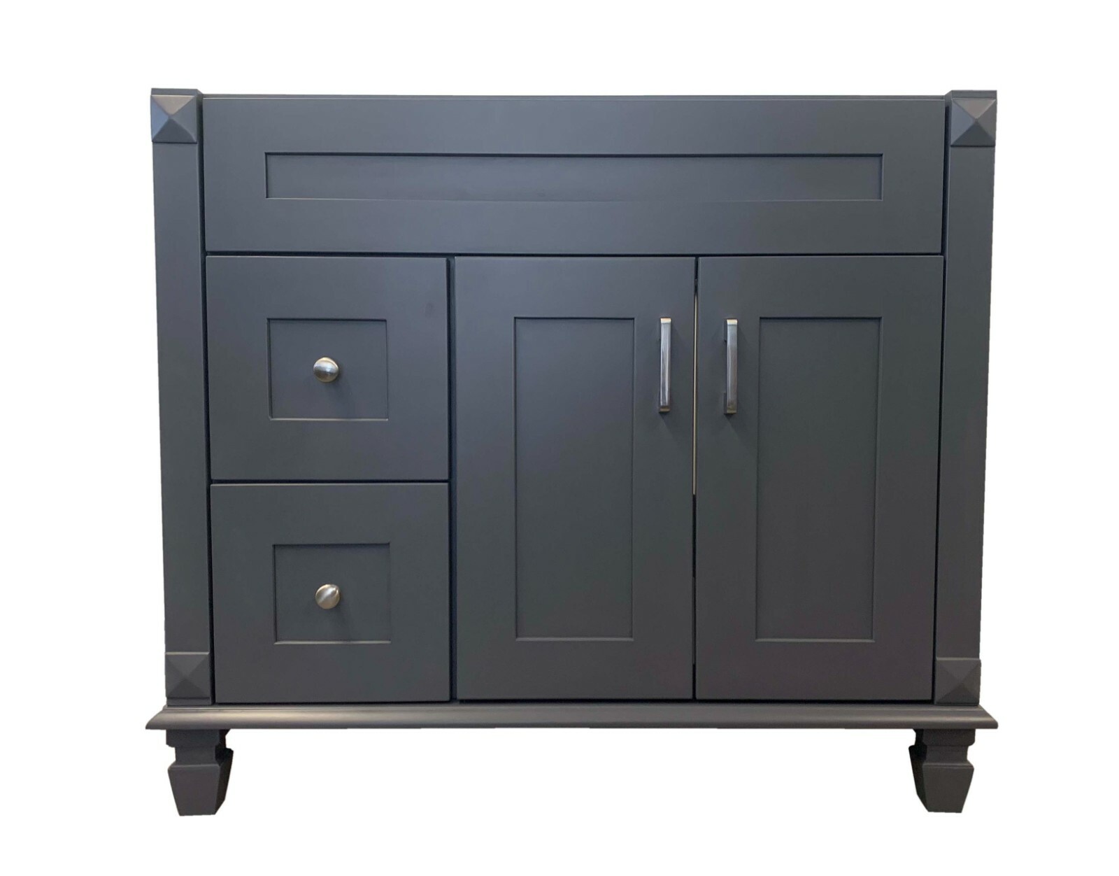 New 36″ Grey shaker Single Bathroom Vanity Base Cabinet 36″ W x 21″ D x 32″H
