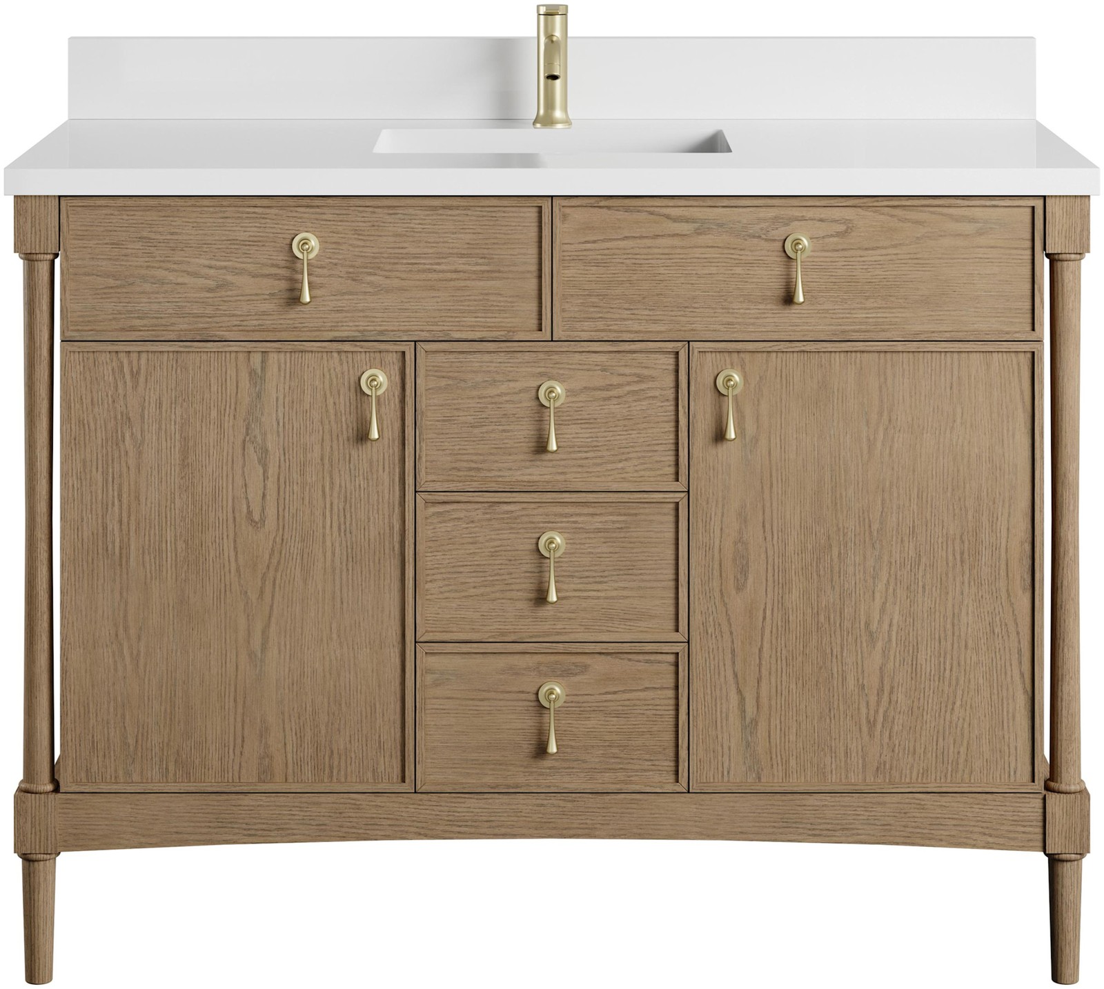 James Martin Vanities D680-V48-1WZ Kinnsden 48″ – Sable Oak