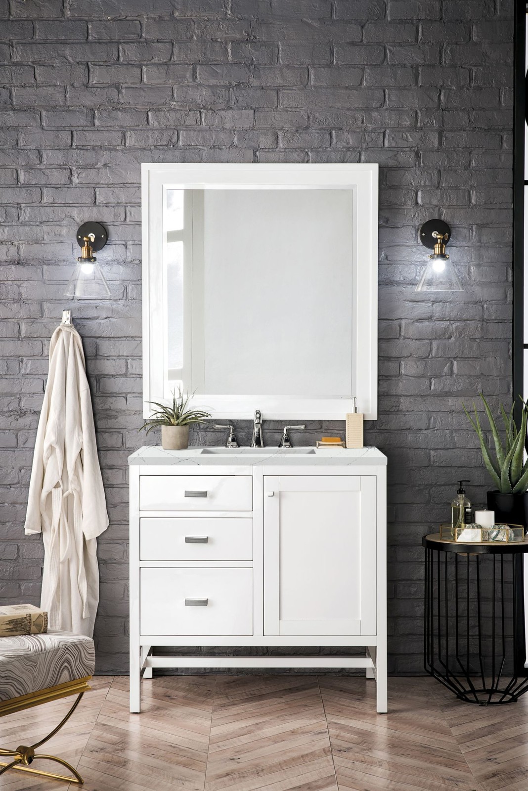 James Martin Vanities E444-V36-3ENC Addison 36″ – Mid Century Acacia