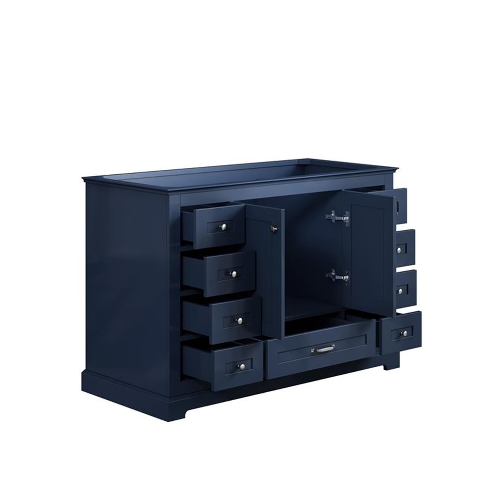 Lexora Home Dukes 48″ Vanity Cabinet in Navy Blue
