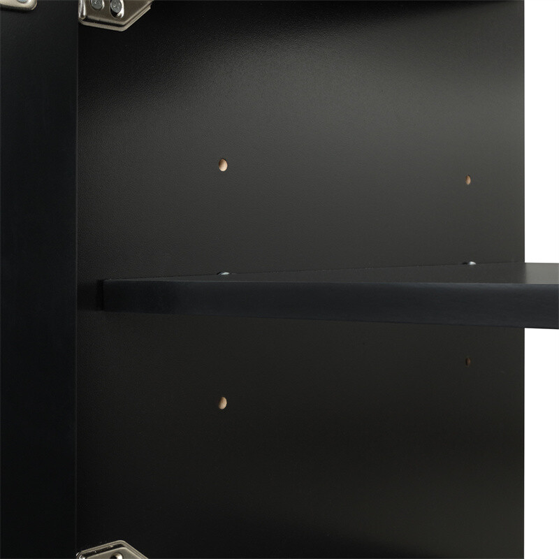 36″ Black Bathroom Vanity with Sink Top,Vanity Cabinet with 2 Doors & 2 Drawers