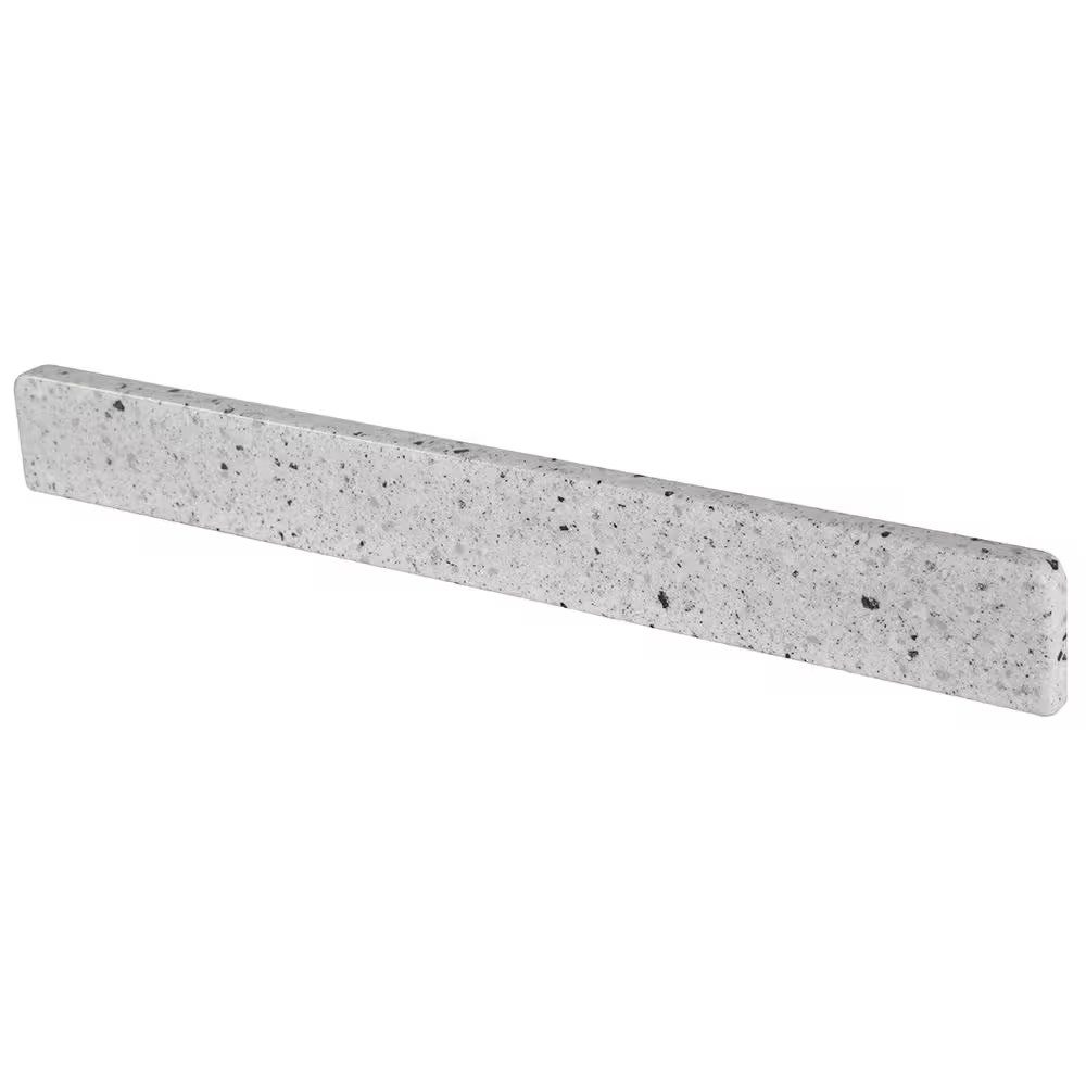 Glacier Bay Cultured Marble Vanity Sidesplash in Silver Ash For Wall 17 In. W