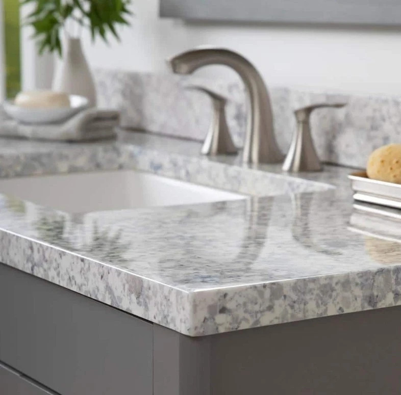 Home Decorators Collection 49 x 22 in Cultured Marble Sink Vanity Top in Everest