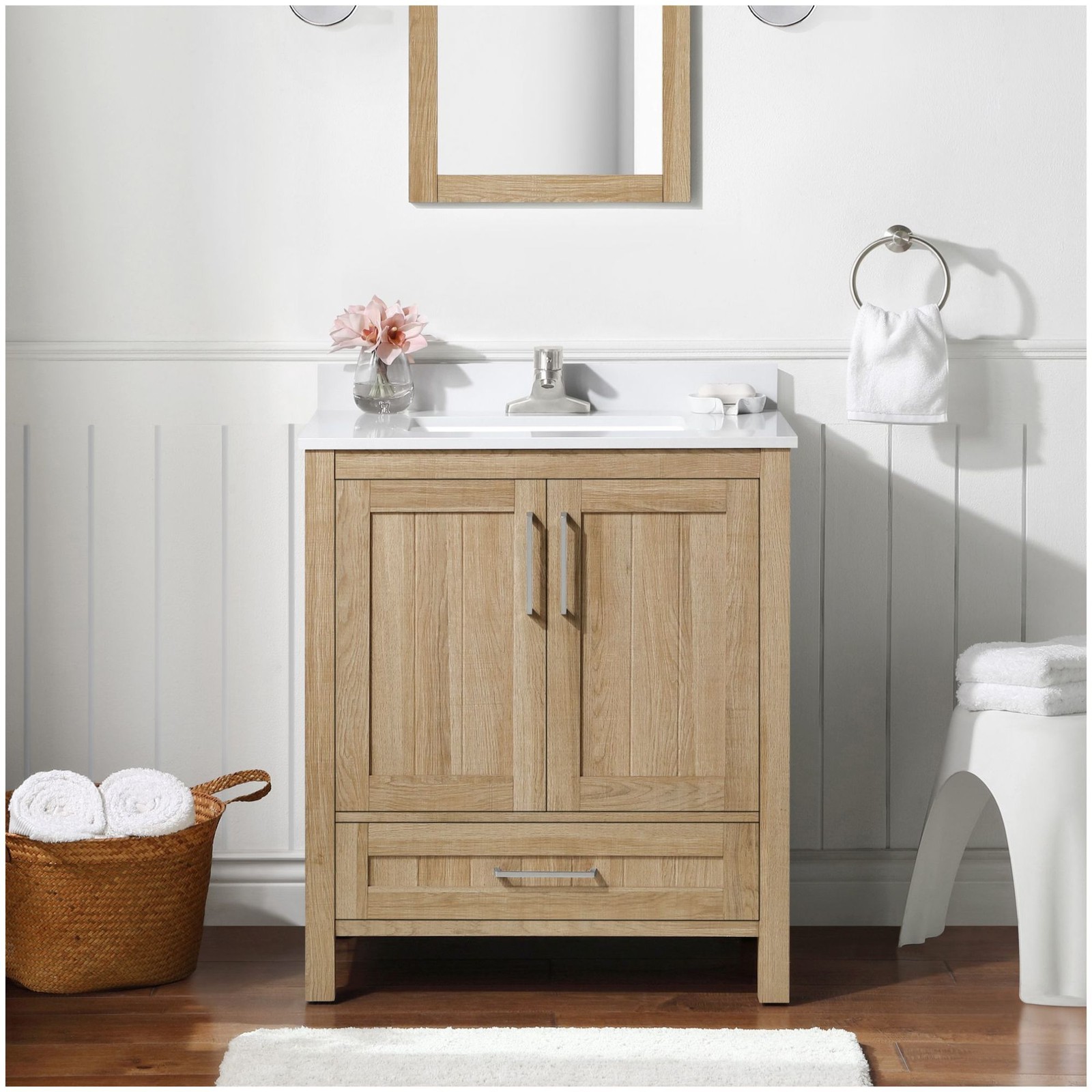 Ove Decors Kansas 30 Kansas 30″ – White / Cultured Marble Top
