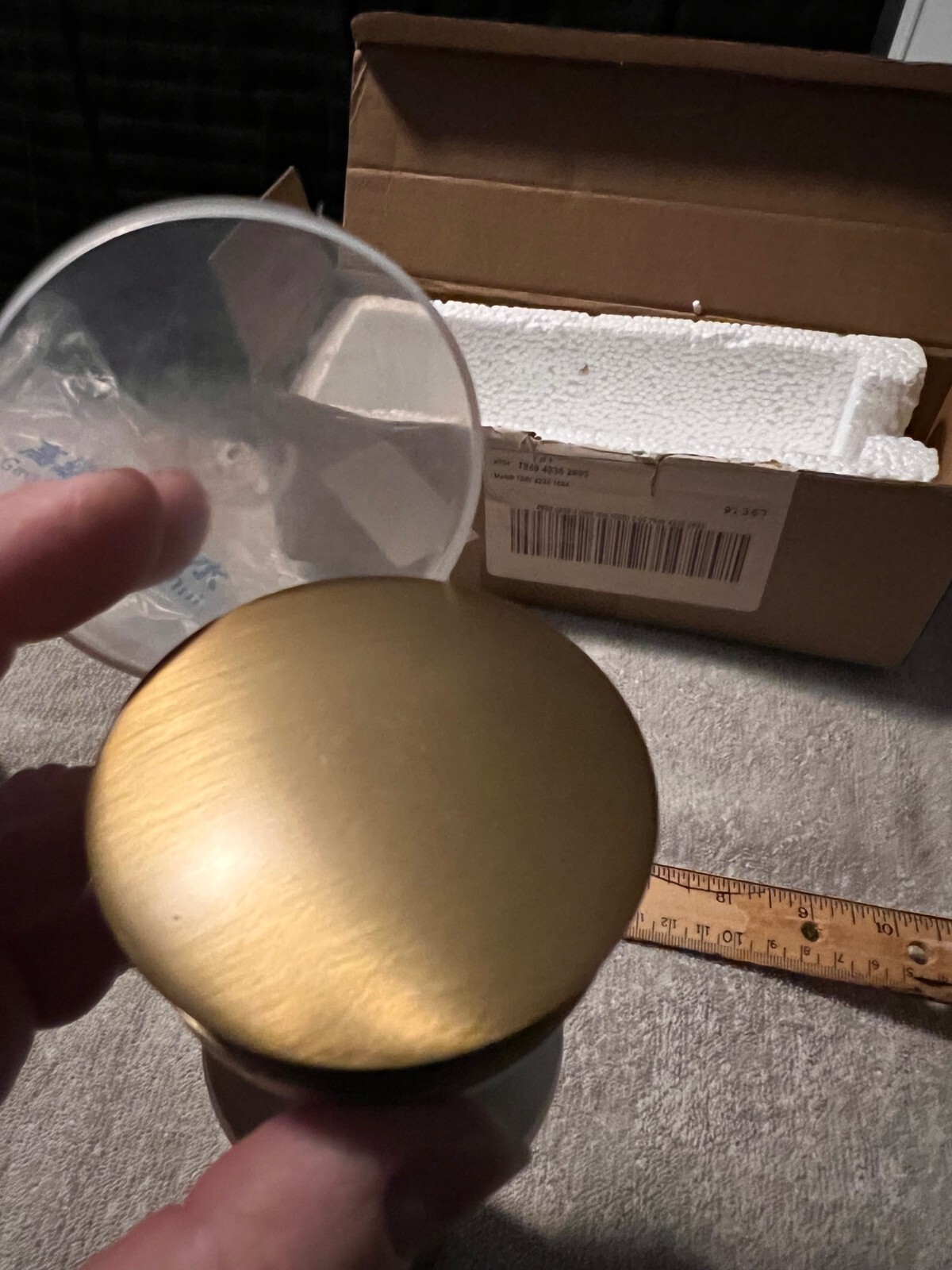 POP UP SINK DRAIN Stopper with Overflow Brass Body BY OAKLAND NEW IN BOX READ💦