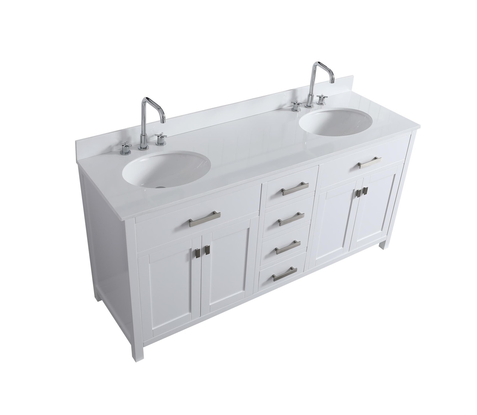 Design Element London 72″ Vanity Base Only in White