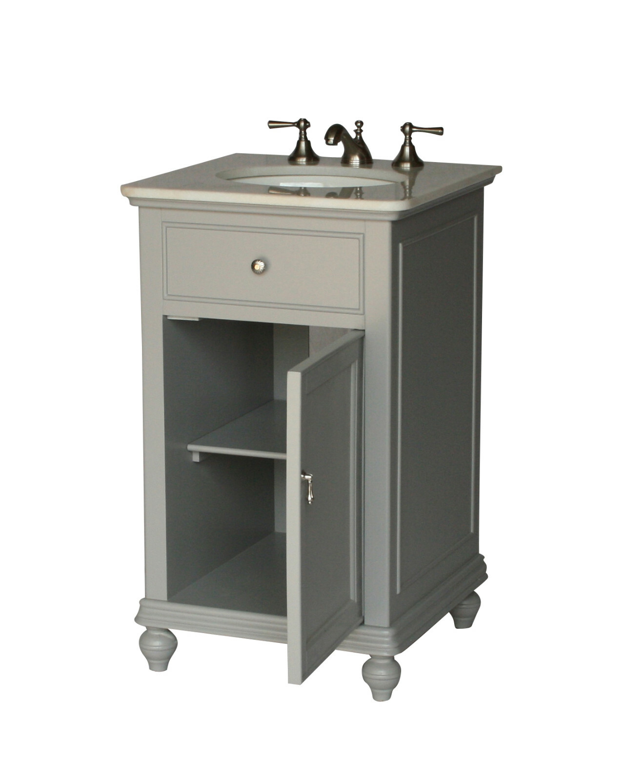 21-Inch Contemporary Style Single Sink Bathroom Vanity Model 2609-G