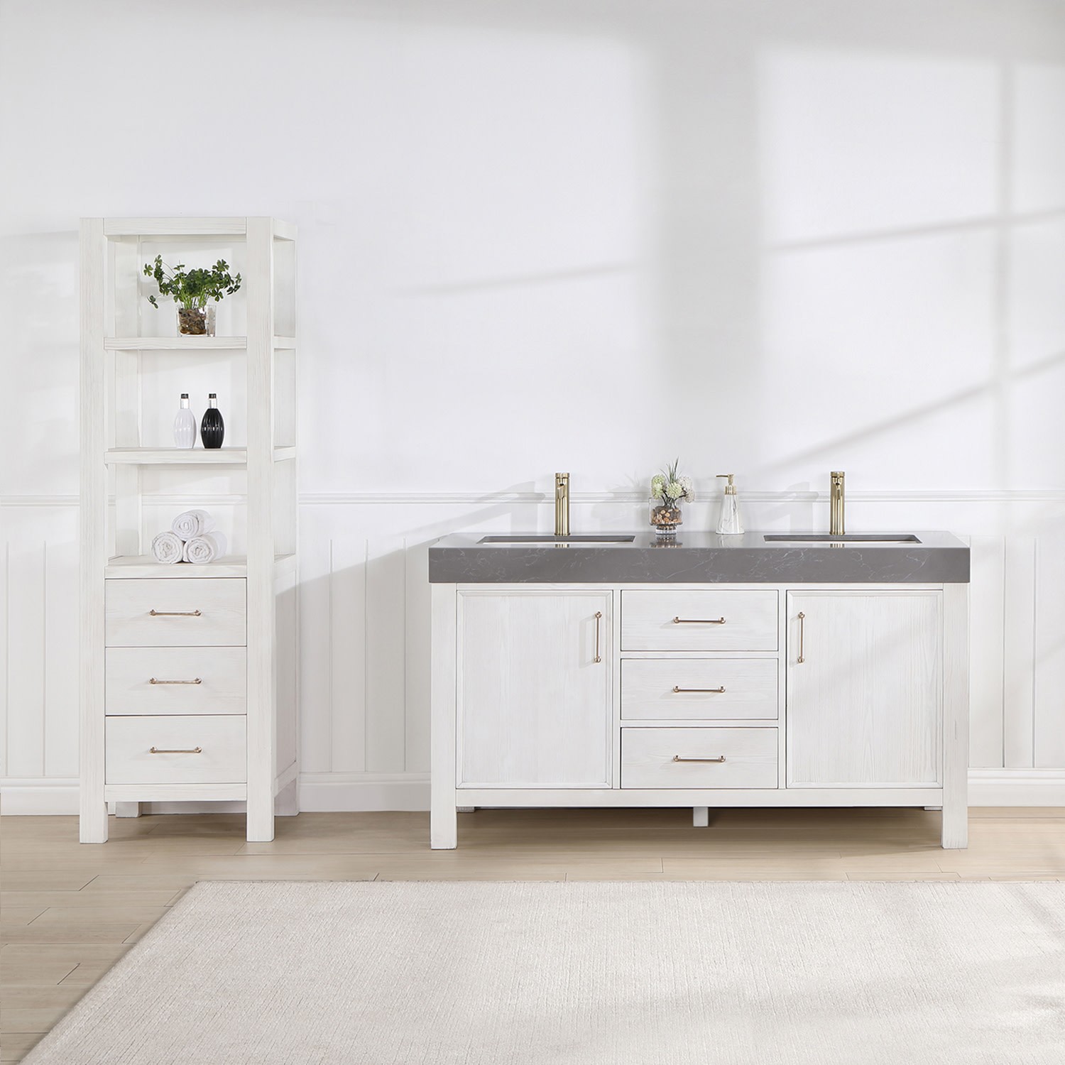Miseno MV-NM-703860M León 60″ – Fir Wood Brown / Lightning White