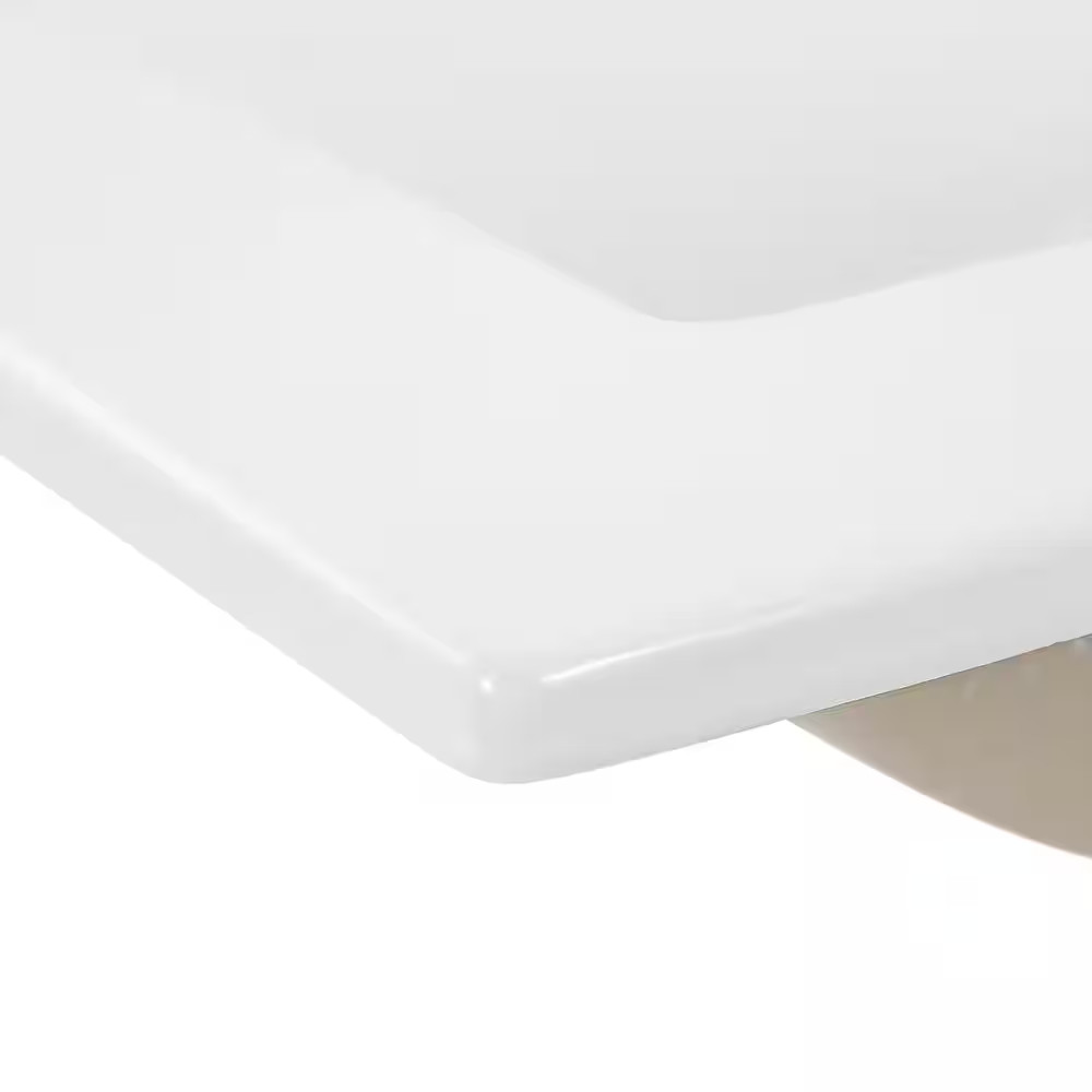 Ancillary 3-Hole 20 in. W x 18.25 in. D Classic Contemporary Rectangular Ceramic