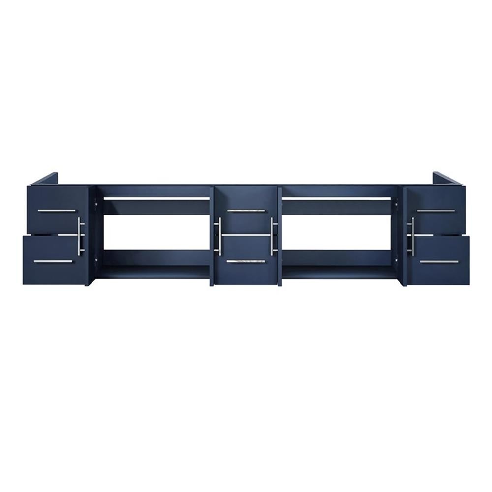 Lexora Home Geneva 84″ Vanity Cabinet in Navy Blue