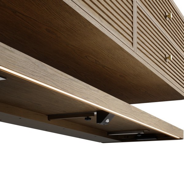72″ James Martin Allamari D640-V72-DMS Double Vanity Cabinet Dune Mist