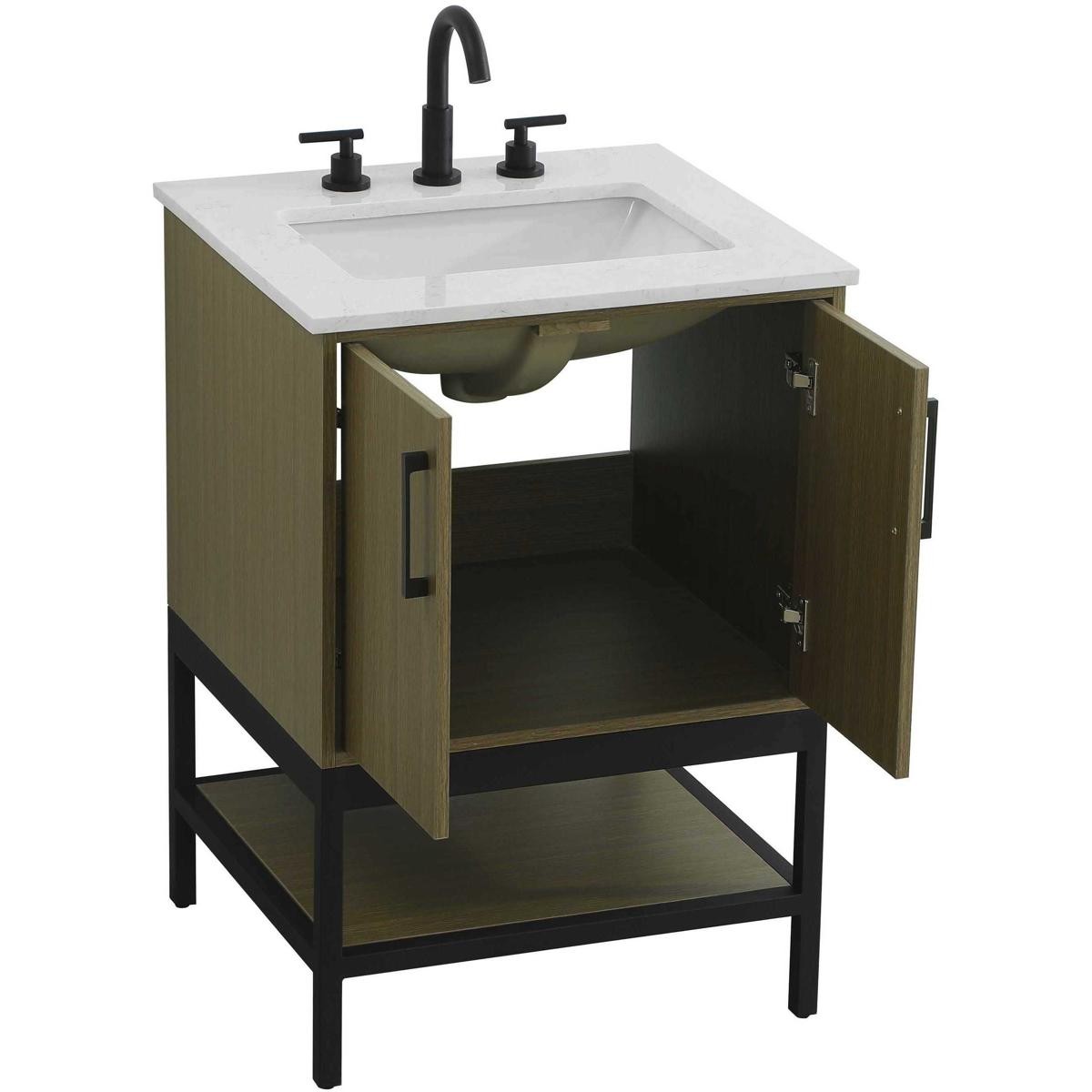 Elegant Lighting VF60724MCB Lennox Vanity Chestnut Brown