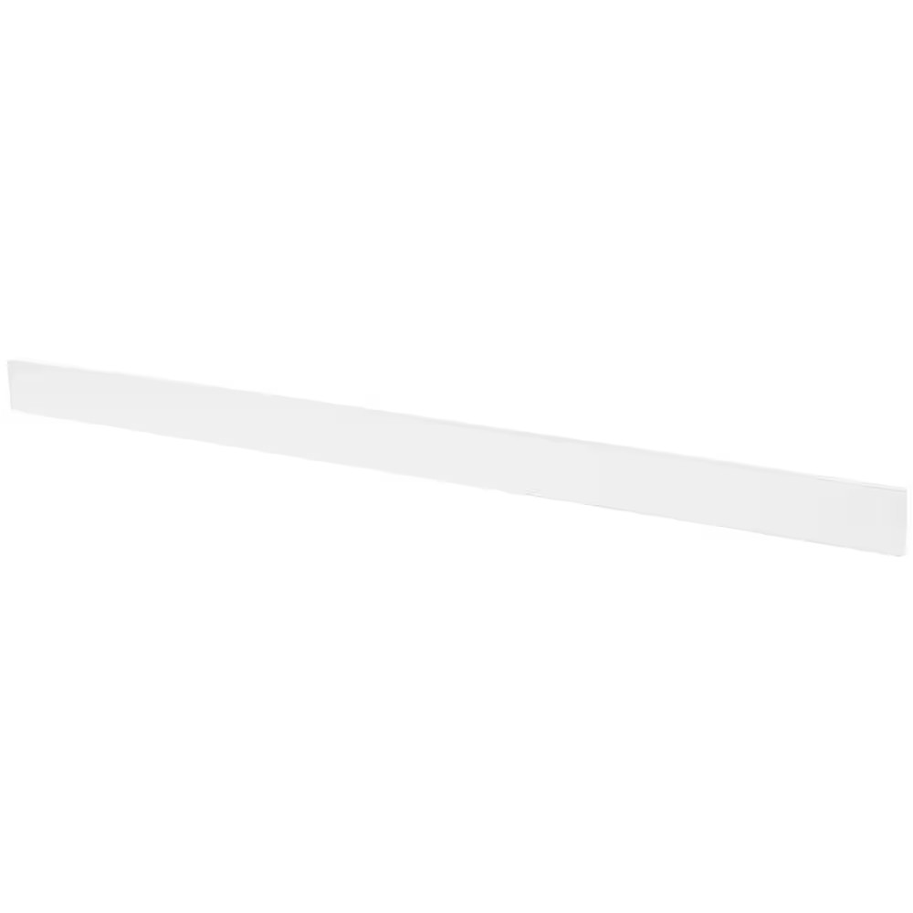 61 In. W Cultured Marble Vanity Backsplash in White