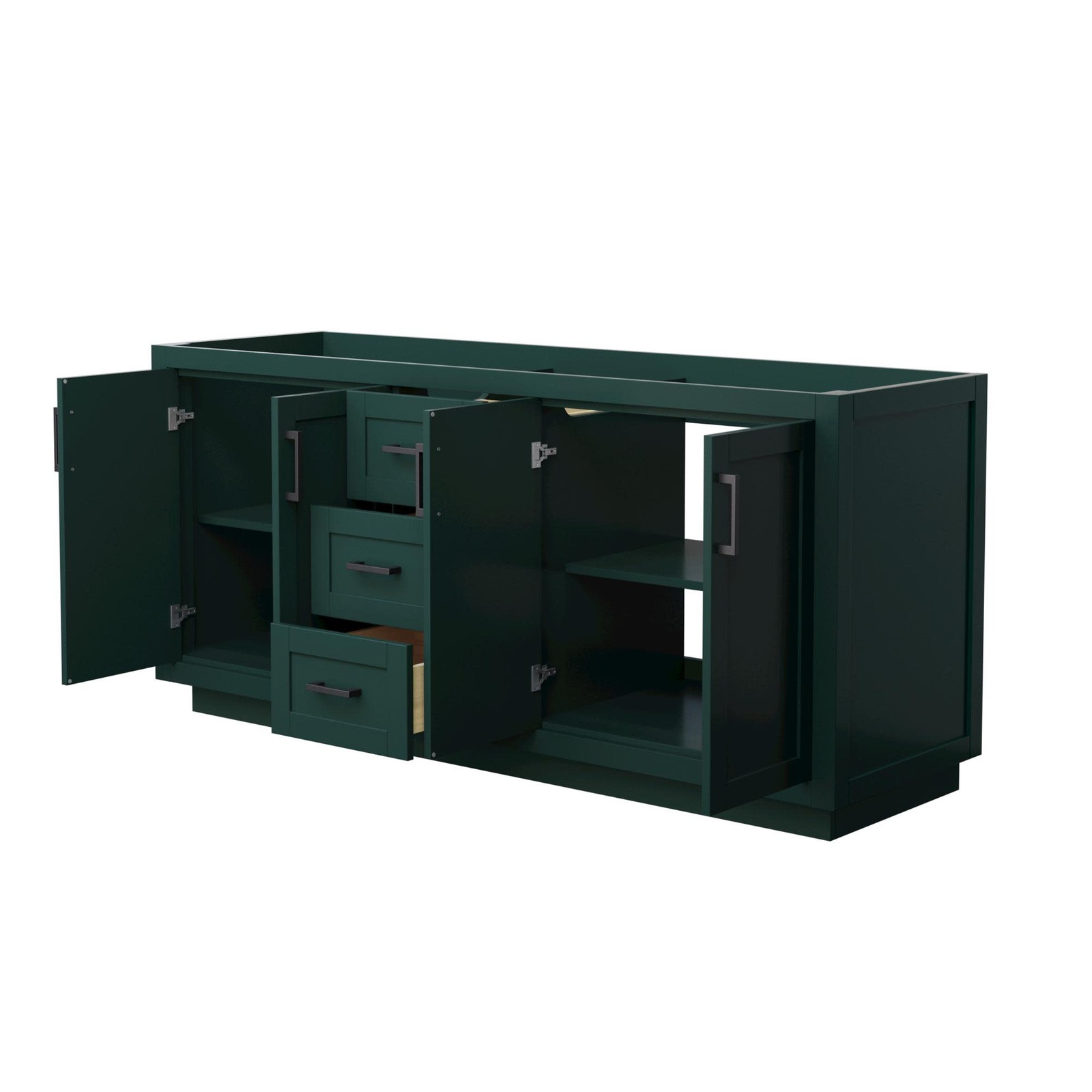 Wyndham Collection WCF2929-72D-CX-MXX Miranda 71″ Double – Green / Brushed Gold