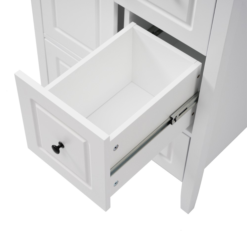 24 inch Bathroom Vanity with Sink, One Cabinet with Soft-closing Door