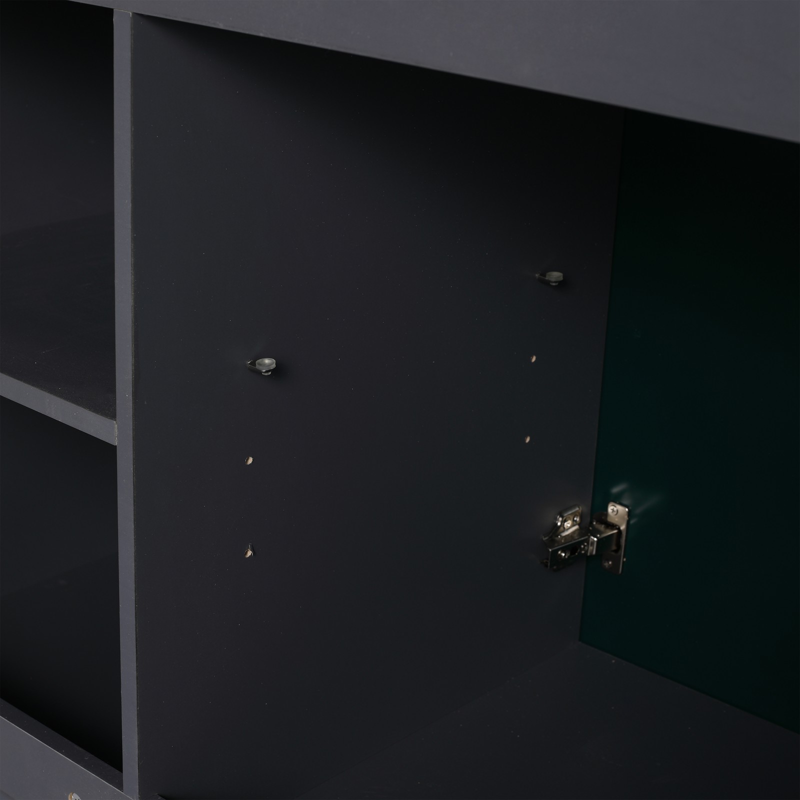 48 Inch Dark Green Bathroom Vanity with 3 Soft-Close Doors