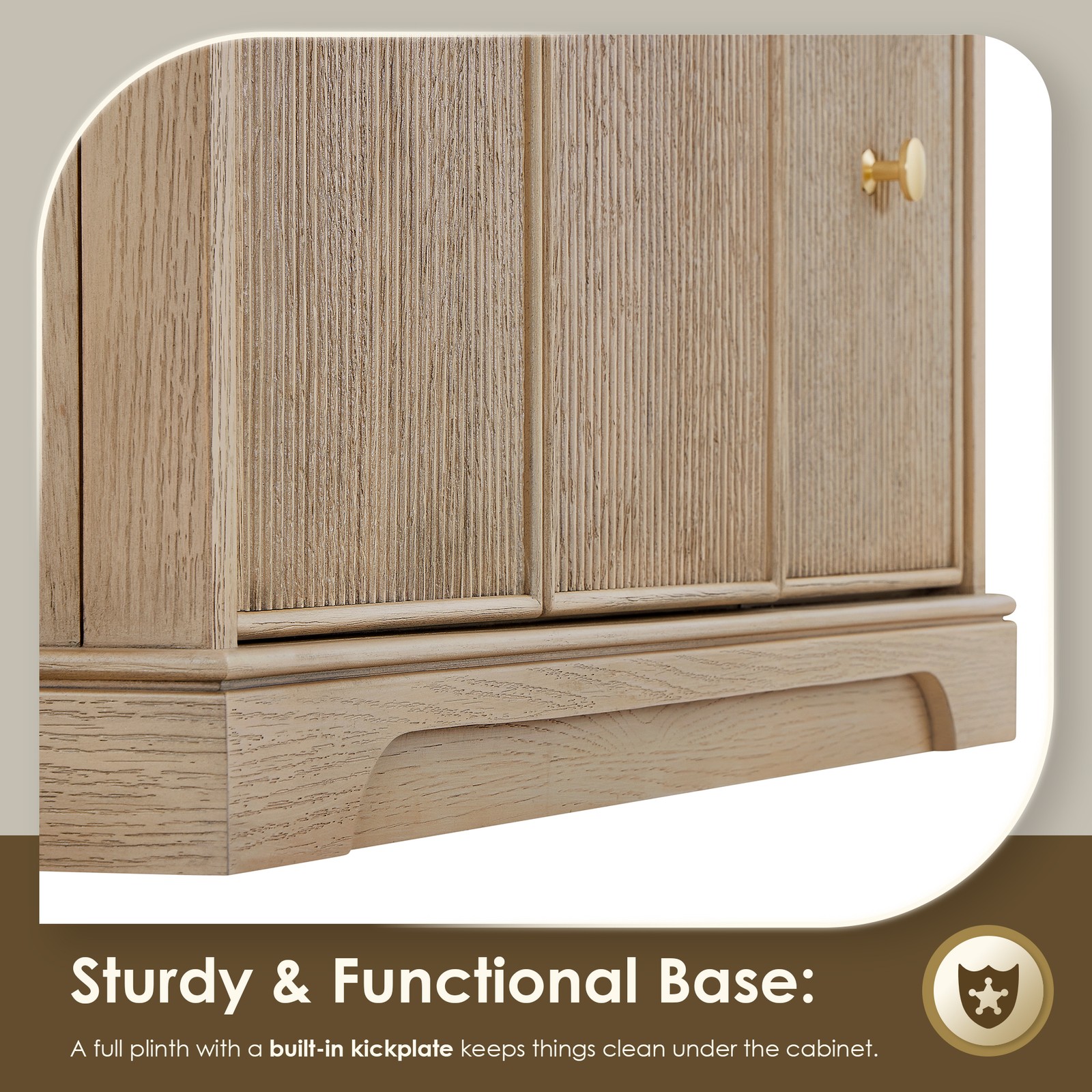Barnett 72″ Wood Vanity in Natural Oak with White Engineered Stone Top No Mirror