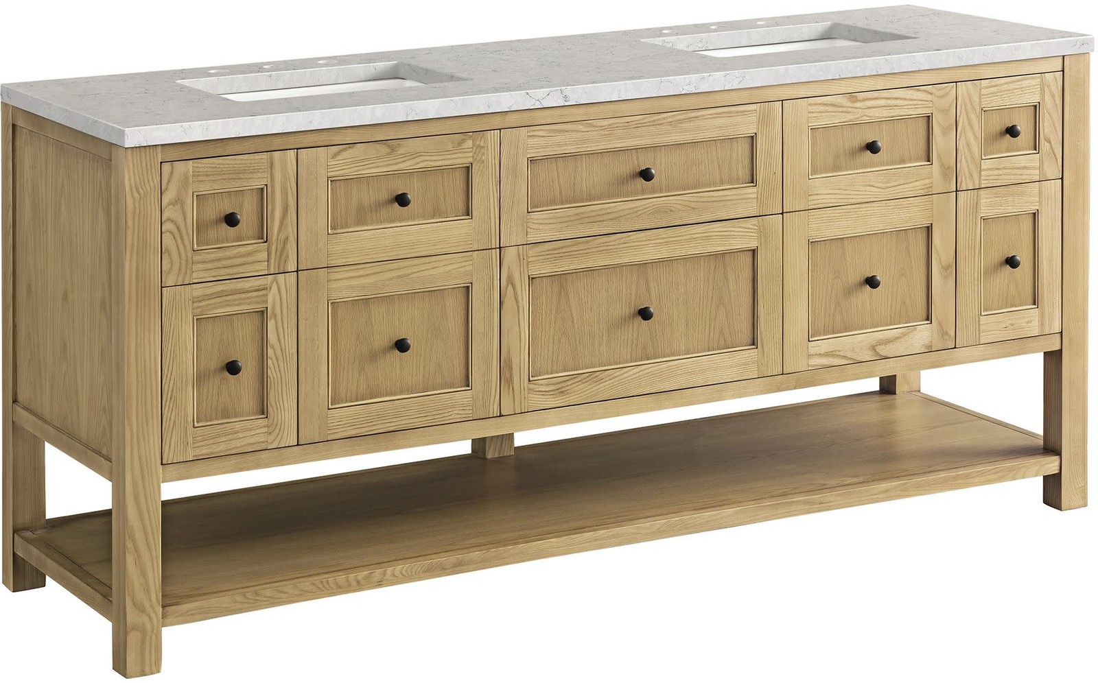 James Martin Vanities 330-V72-FEJP Breckenridge 72″ – Light Natural Oak