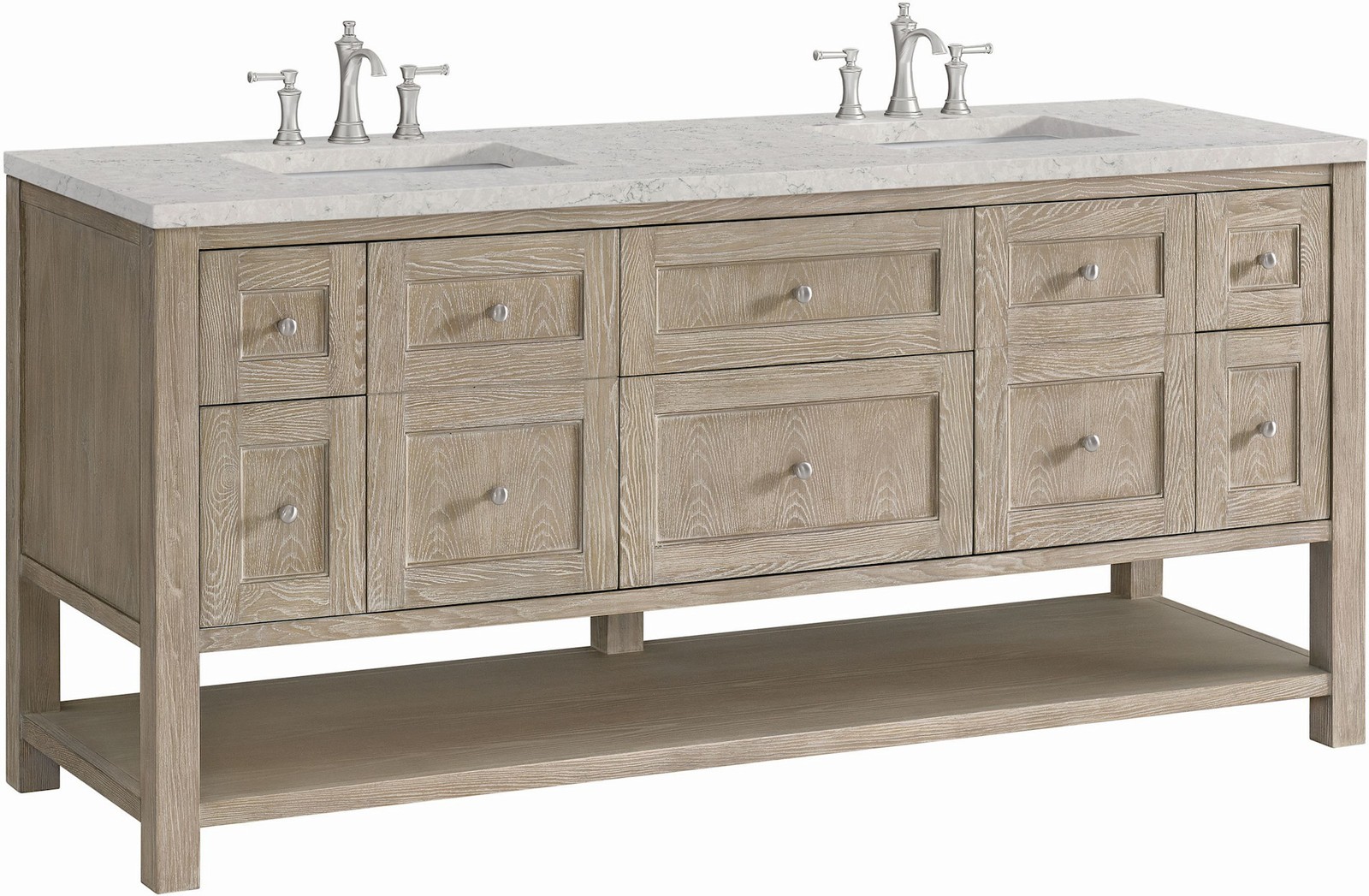James Martin Vanities 330-V72-FEJP Breckenridge 72″ – Light Natural Oak