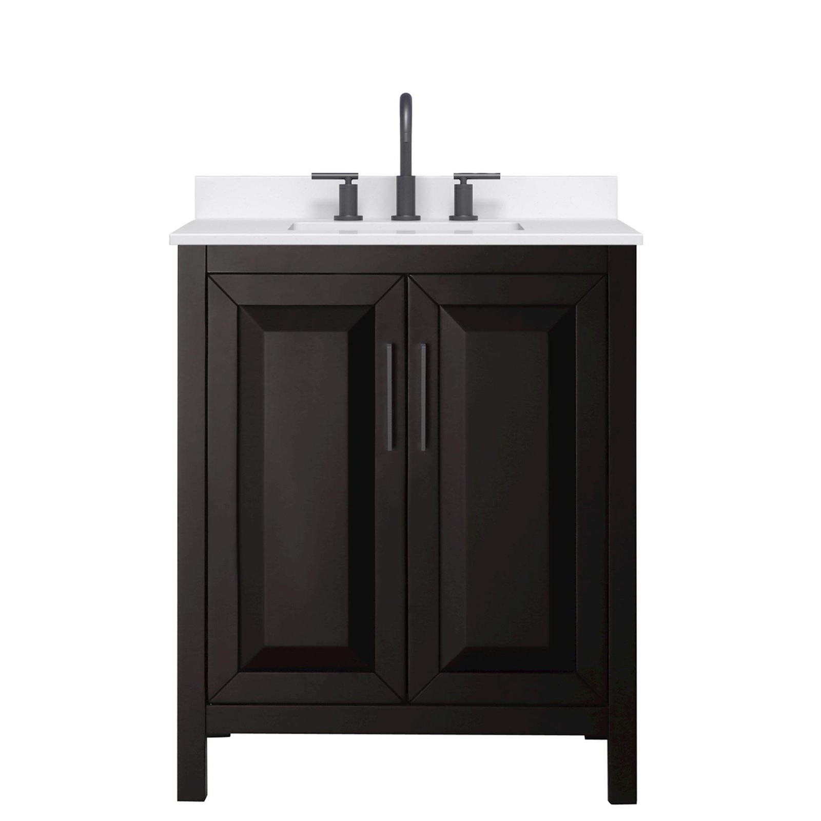 Wyndham Collection WCV252530S-QTZ-US3MXX Daria 30″ – Dark Blue / Giotto Quartz