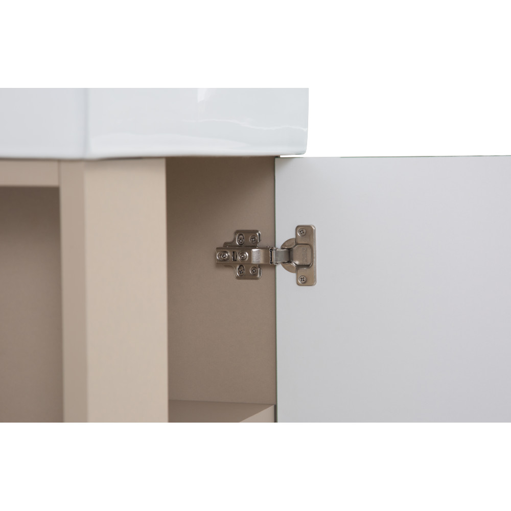 Green Vanity Base w/ Open Shelf, Storage Cabinet for Bathroom, Soft-Close Door