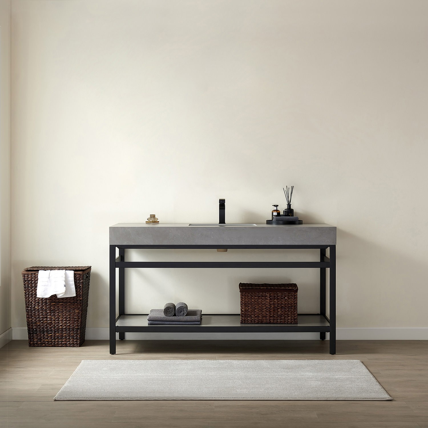 Miseno MV702560-NM Funes 60″ – Matte Black / Gray