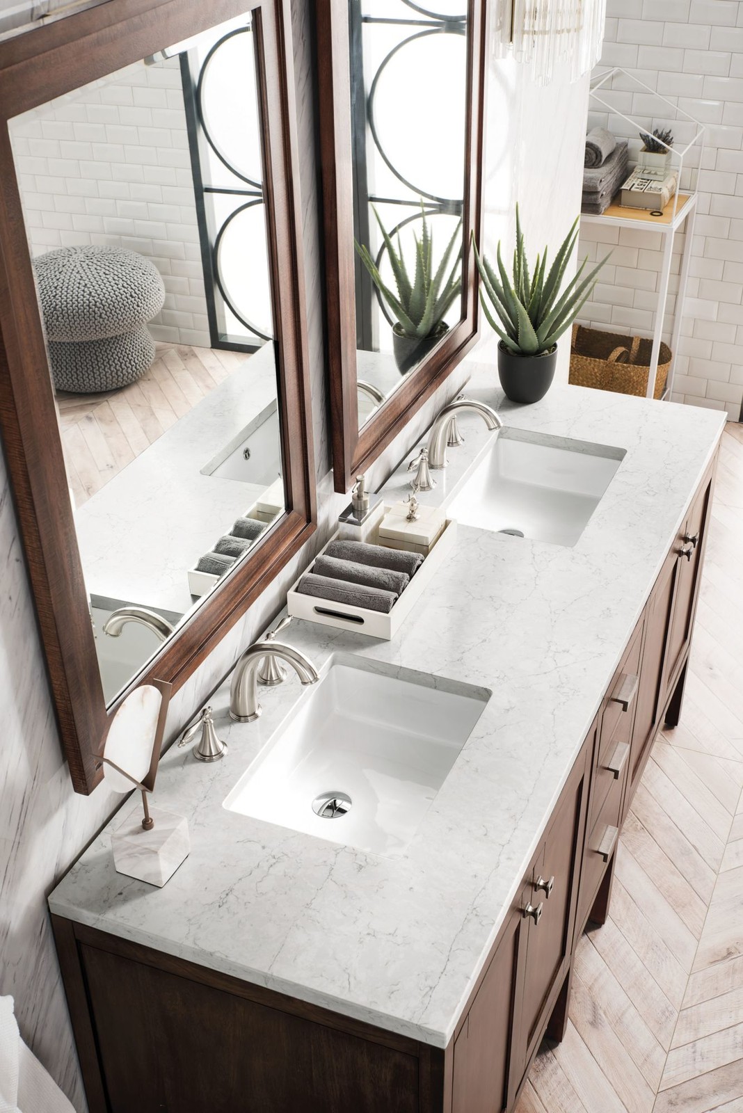 James Martin Vanities E444-V72-3EJP Addison 72″ – Mid Century Acacia