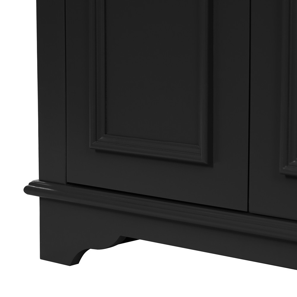 24″ Bathroom Vanity with Sink, Freestanding Bath Vanity Cabinet, Tip-Out Drawer