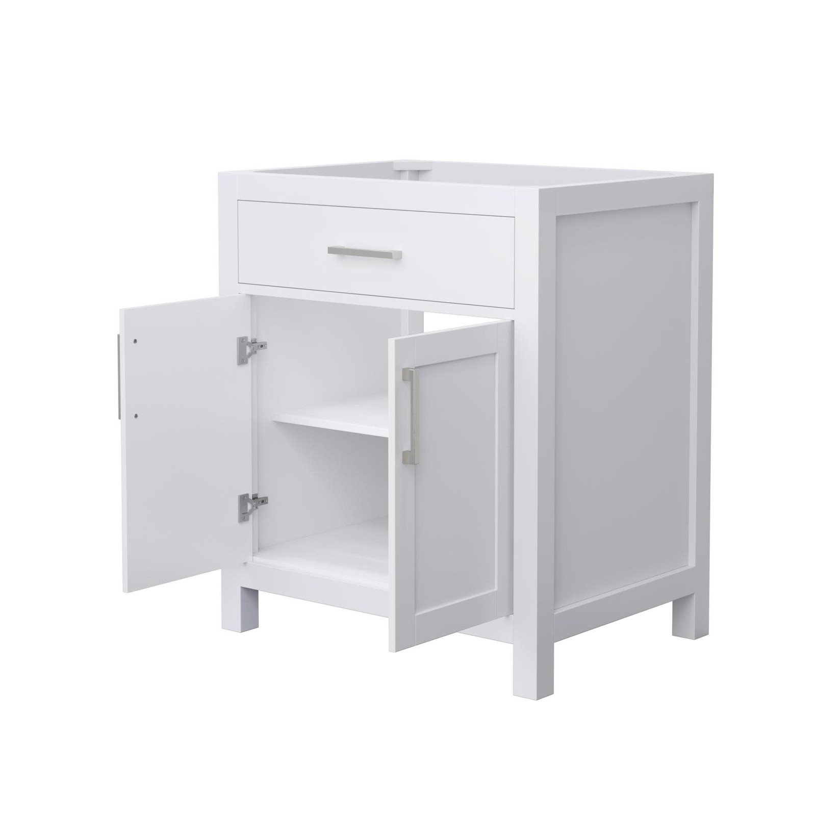 Wyndham Collection WCG242430S-CX-MXX Beckett 30″ Single – White / Brushed Gold
