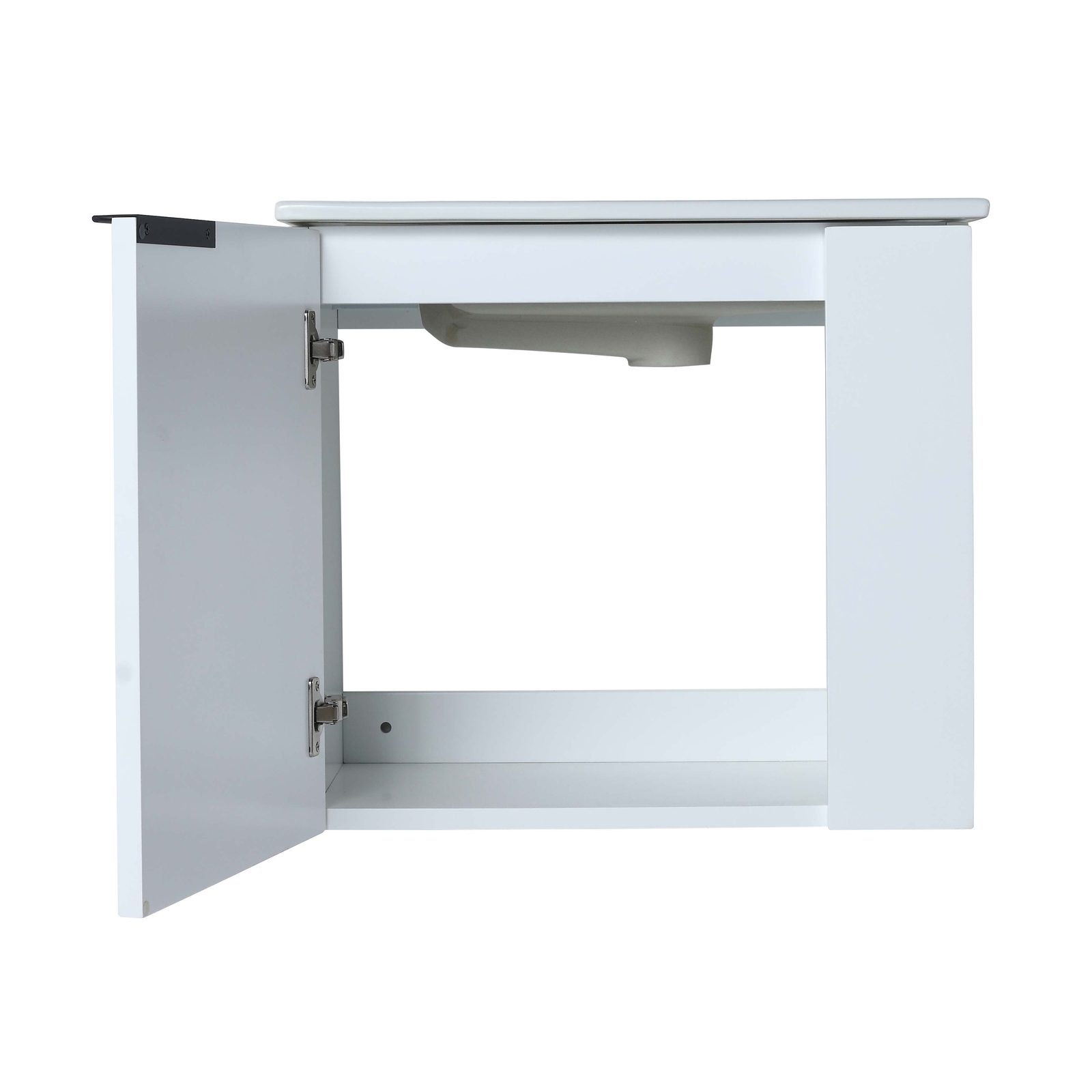 22” Wall Mounted Small Floating Bathroom Vanity w/ Sink Soft Close Door White
