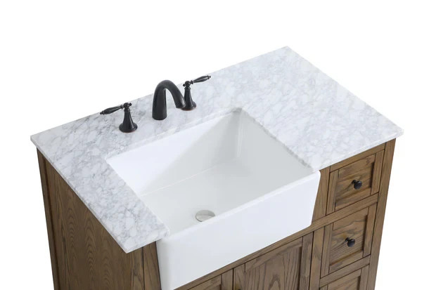 Elegant Lighting – VF60236DW – 36 Inch Single Bathroom Vanity in Driftwood