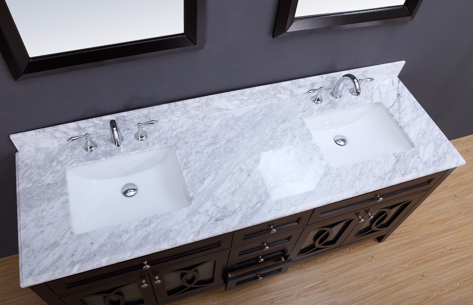 Bathroom Vanity – Transitional Bathroom Vanity Set – Double Sink – Rocca 72″