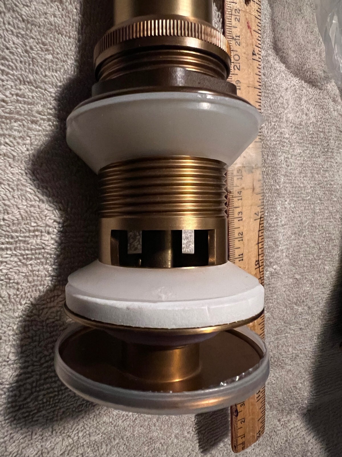 POP UP SINK DRAIN Stopper with Overflow Brass Body BY OAKLAND NEW IN BOX READ💦