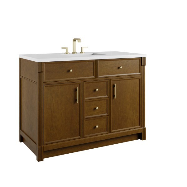48″ James Martin Bellshire 660-V48-HNO Single Vanity Cabinet Honey Oak